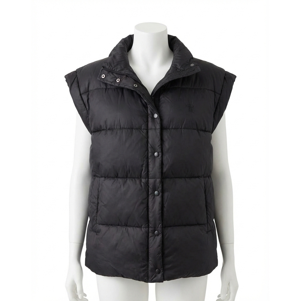 NEW Z SUPPLY sundown oversized puffer vest in black